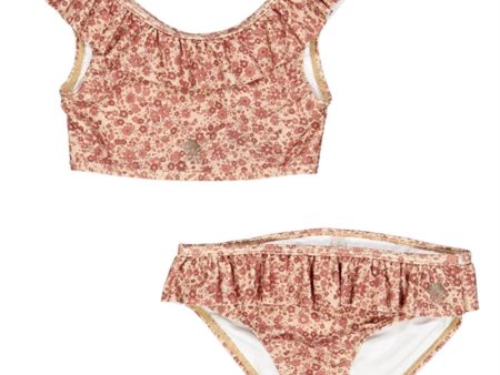 Wheat Red Flower Meadow Elina Bikini Fashion