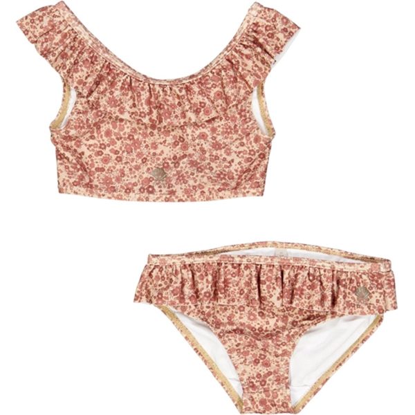 Wheat Red Flower Meadow Elina Bikini Fashion