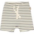 Petit Piao Light Petrol Offwhite Shorts Modal Striped Online Sale