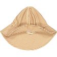 Wheat Golden Green Stripe UV Solhatt Hot on Sale