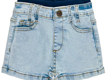 THE NEW Siblings Light Blue Wash Garen Denim Shorts For Discount