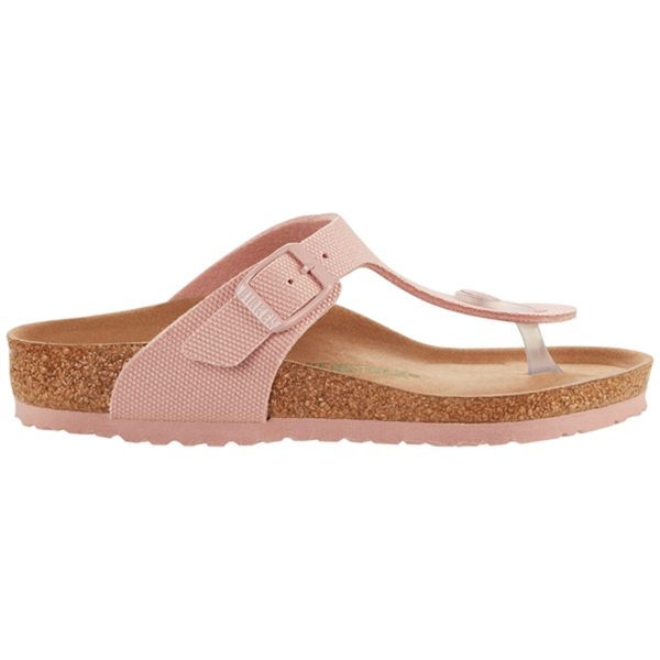 Birkenstock Gizeh Kids TEX Canvas Soft Pink Sandal Discount