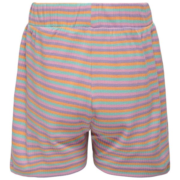 Kids ONLY Purple Rose Amelia Multistripe Shorts For Sale