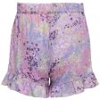 Kids ONLY Purple Rose w. Wild Ditsy Anna Frill Shorts Cheap