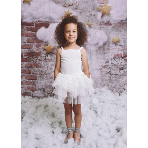 Dolly by Le Petit Tom Velvet Leotard With Tulle Tutu Kjole Off White Online