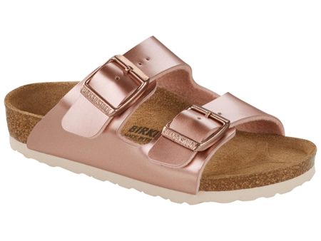 Birkenstock Arizona Kids Electric Metallic Copper Sandal For Discount