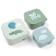 Done by Deer Snack Box Set 3-pack Happy Clouds Green Fashion